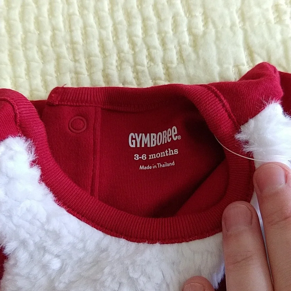 Gymboree Adorable Christmas Santa Onesie